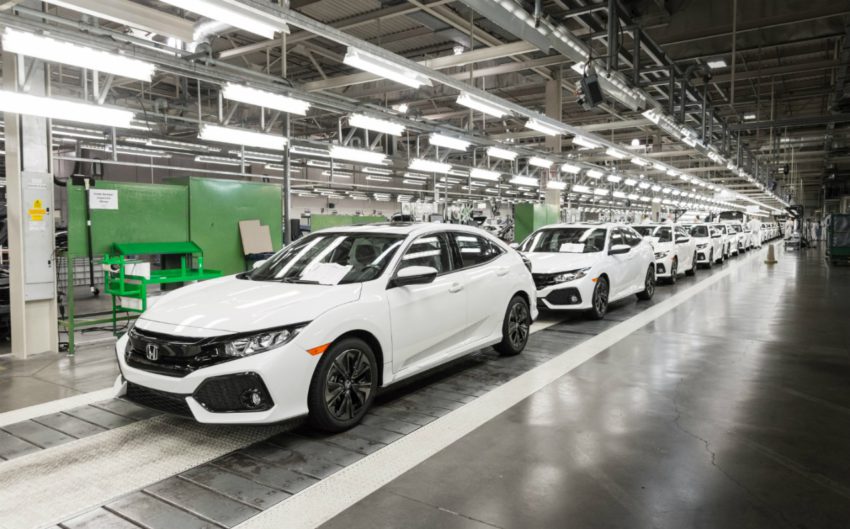 Linha de produção do Honda Civic