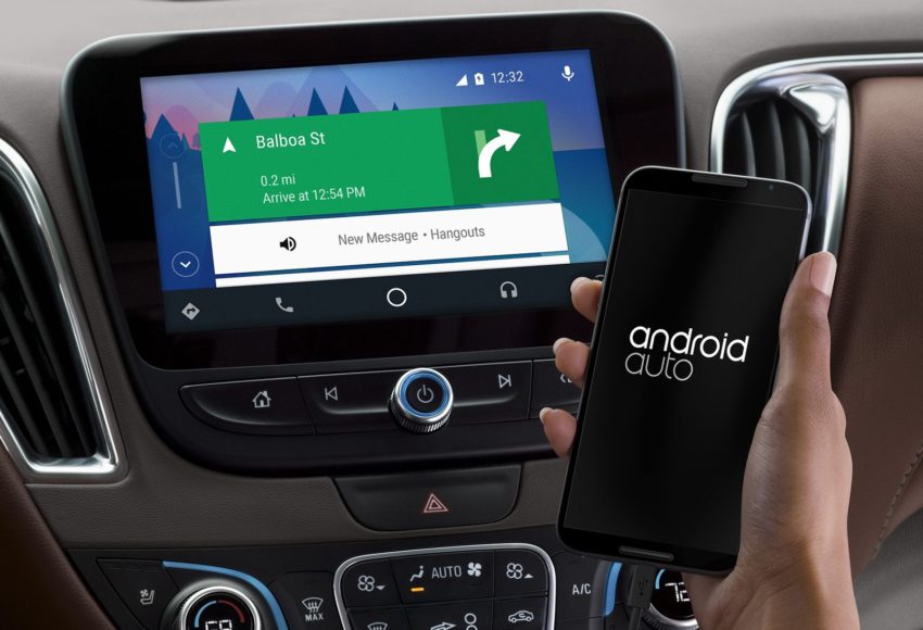 Android-Auto smartphone conexão USB